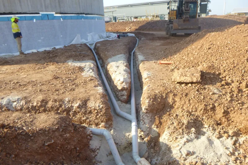 Sewer pipe junction tank base