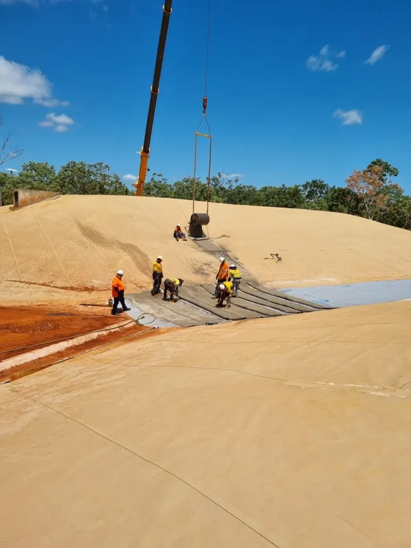 Crew liner installation crane